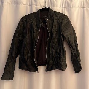 Lucy Brand Short Leather Jacket